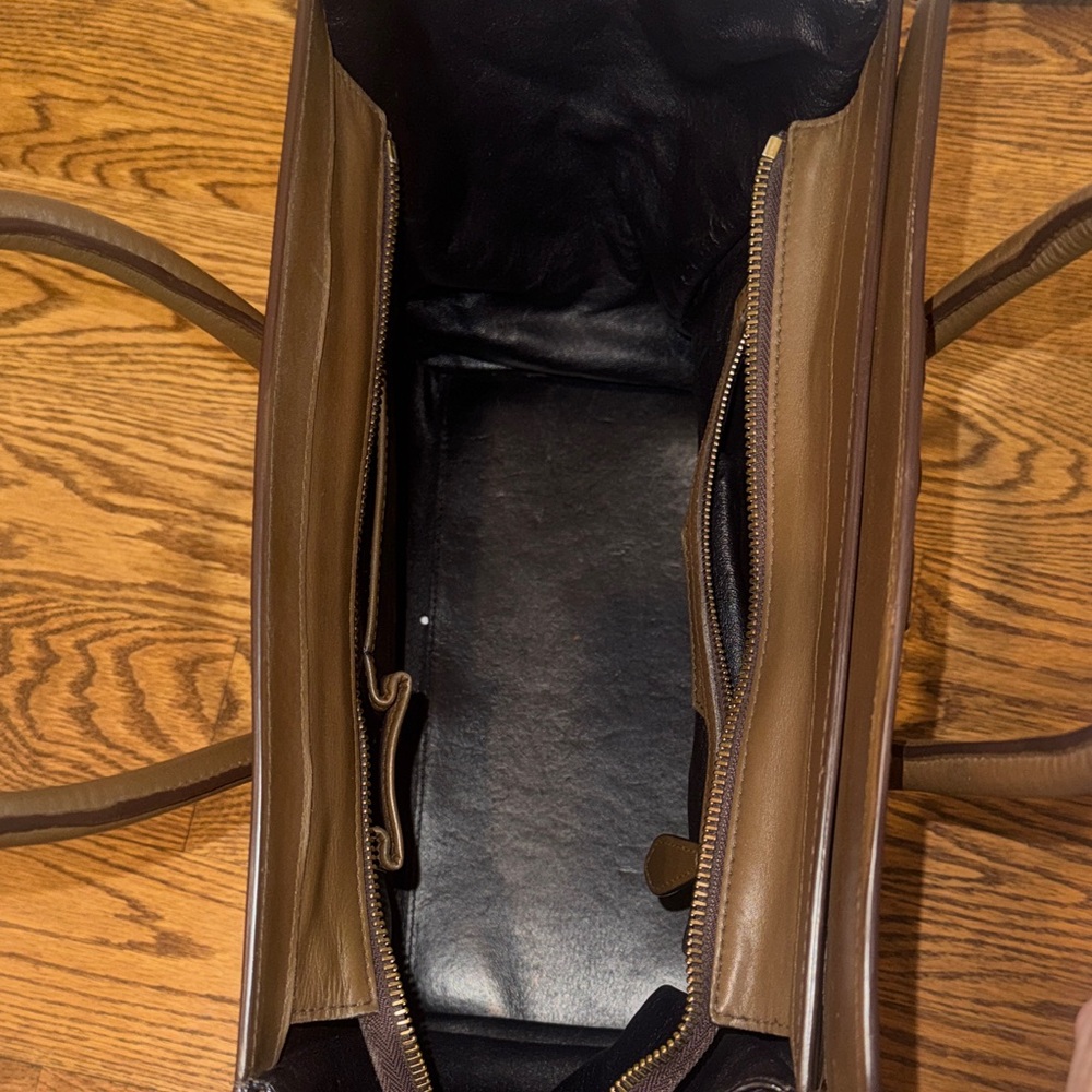 Celine Dark Brown Python Tote - image 4